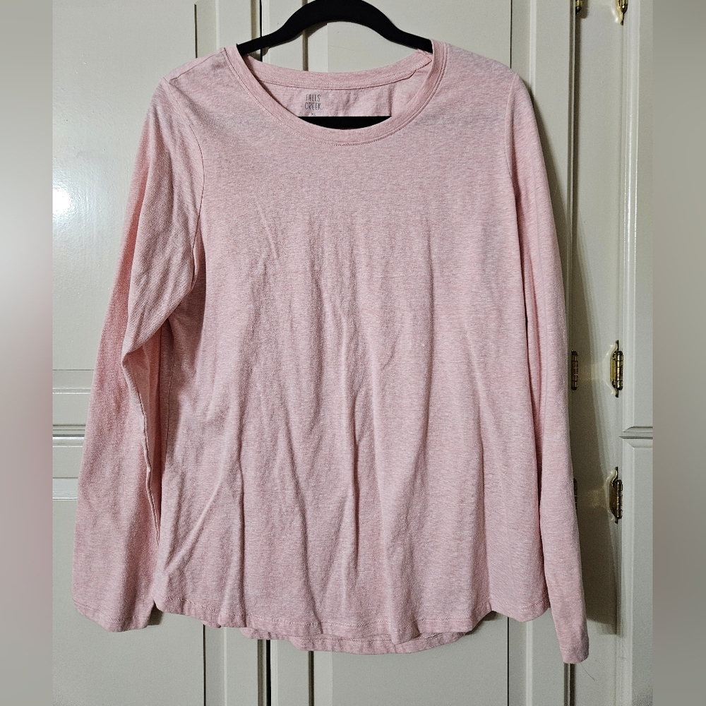 Falls Creek Light Pink Long Sleeve Women's Tee